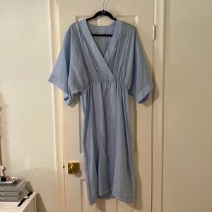 And Other Stories blue midi dress size small